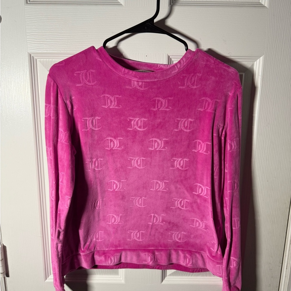 Juicy Couture Pink Long Sleeve Top “JC” imprint